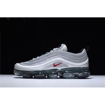 Nike Air Vapormax 97 Gümüş / Metal Gümüş / Kırmızı Koşu Ayakkabısı Türkiye - 0NHQ5WVY